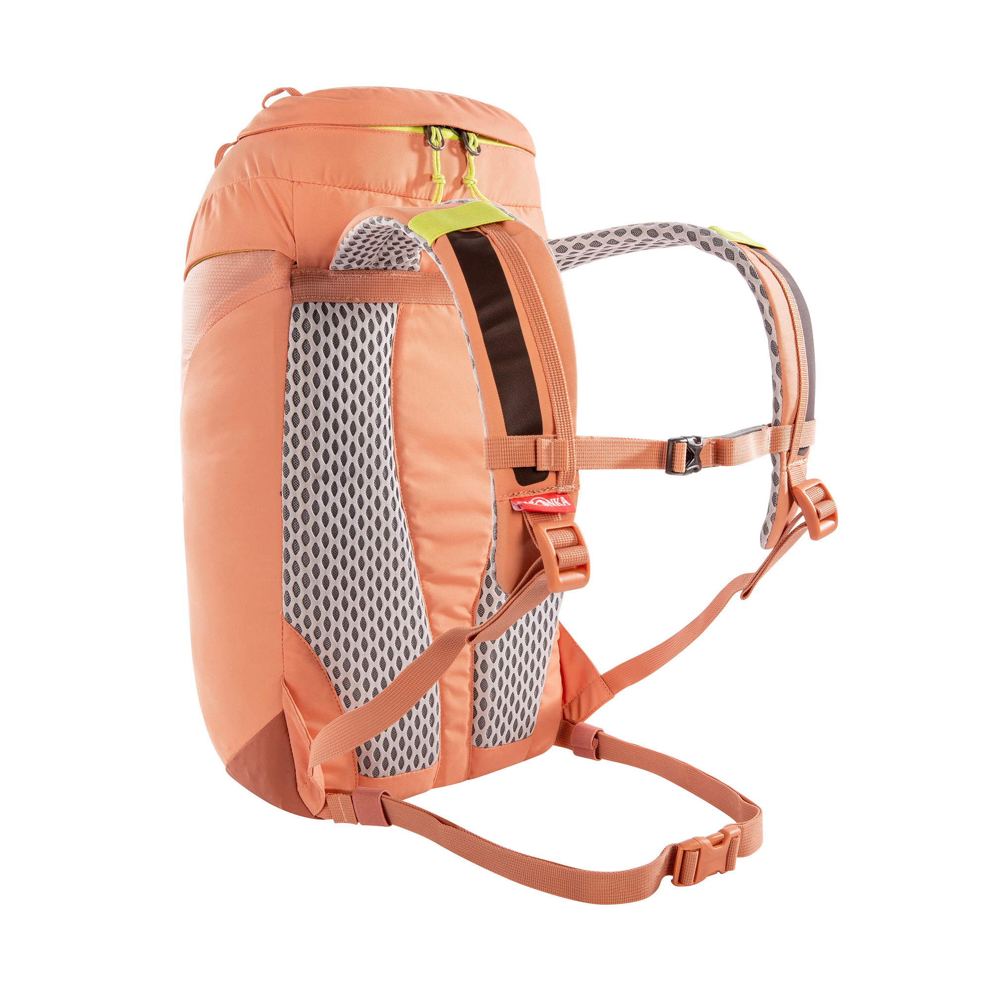 Tasche, Rucksack, Tatonka Wokin 15 apricot gelb Kinderrucksäcke - Ansicht seitlich-hinten