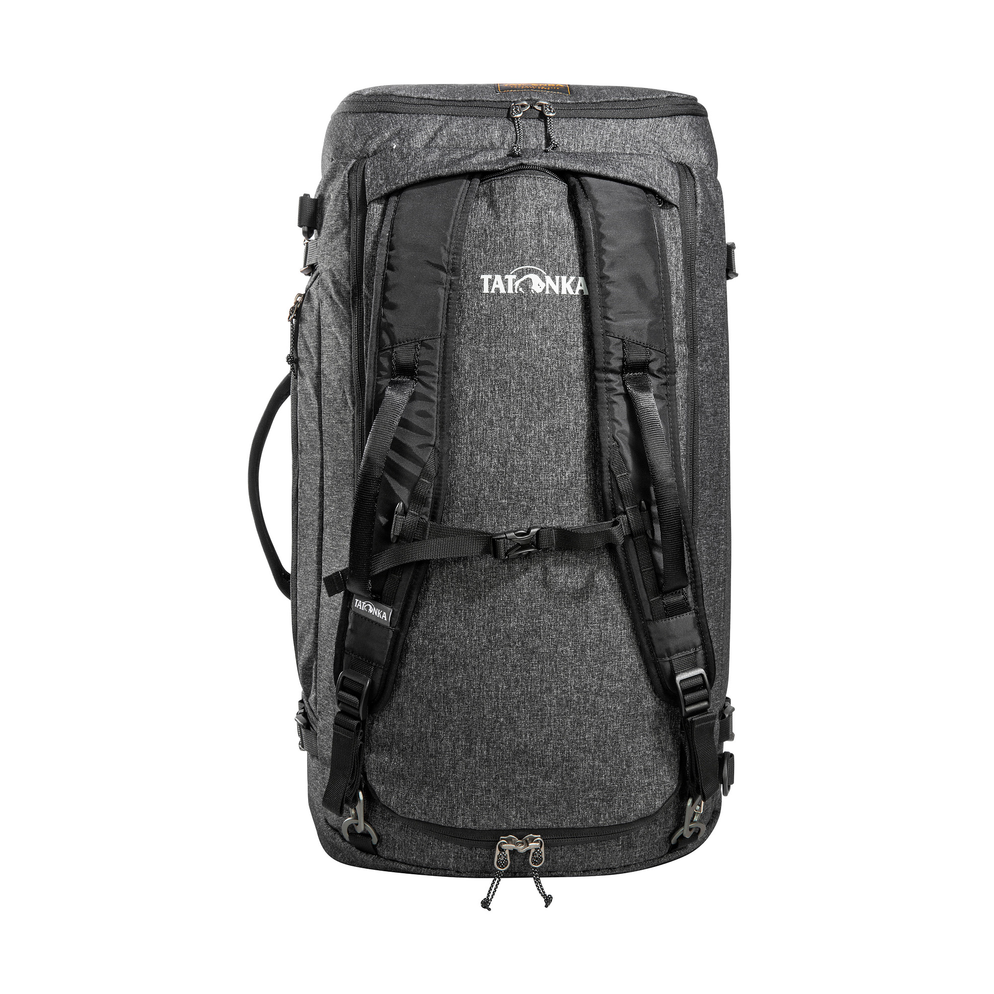 Tasche, Rucksack, Tatonka Duffle Bag 65 black schwarz Reisetaschen - Ansicht frontal-vorne