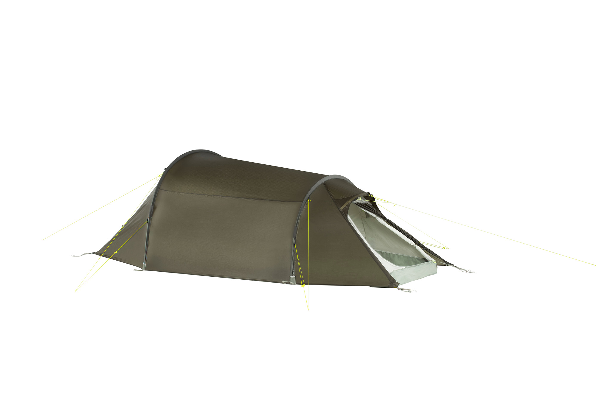 Zelt, Campen, Zelt in den Bergen, Natur, Draußen, Tatonka Gargia 3 stone grey olive grau 3-Personen-Zelte - Detailansicht