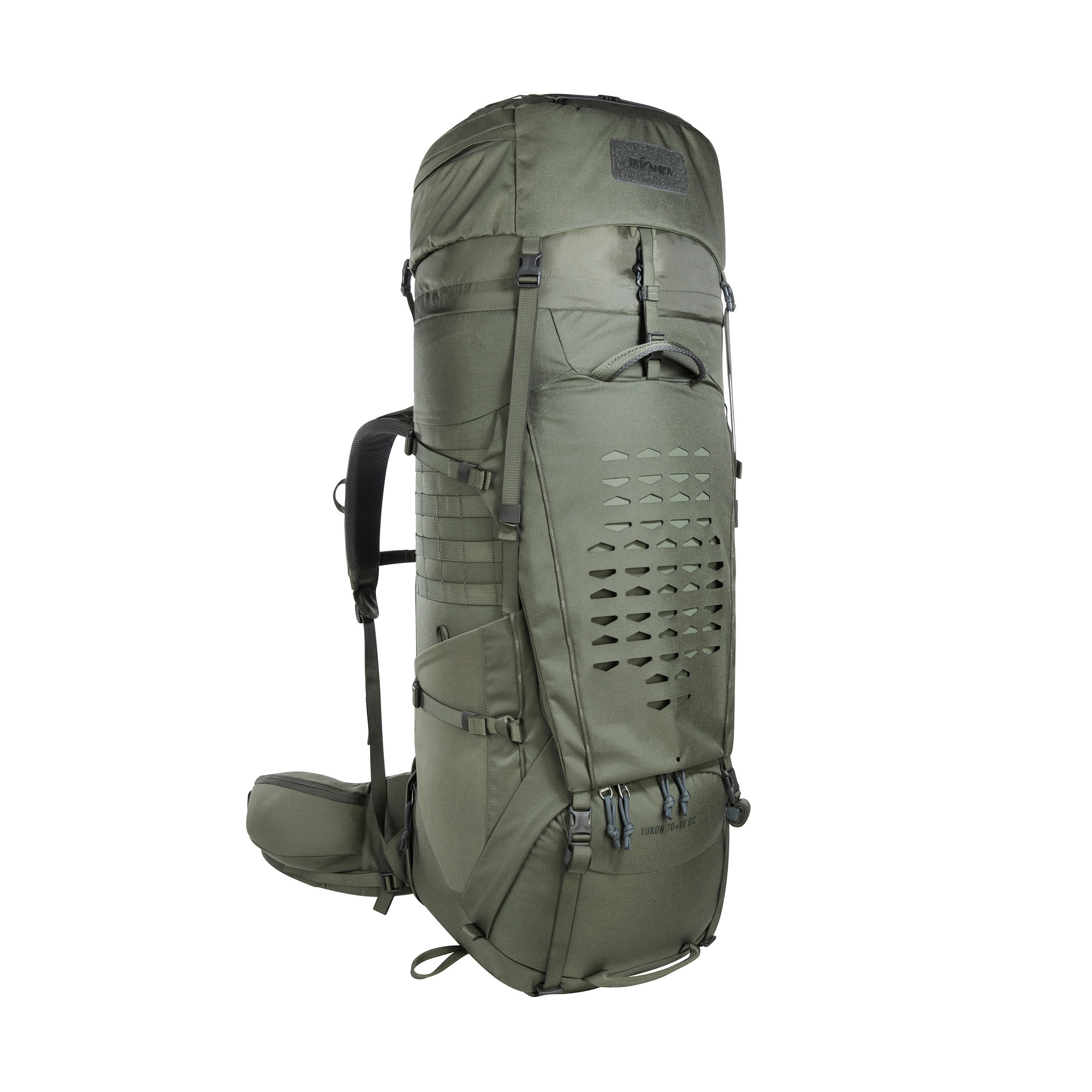 Tasche, Rucksack, Tatonka Yukon 70+10 BC stone grey olive grau Trekkingrucksäcke - Detailansicht