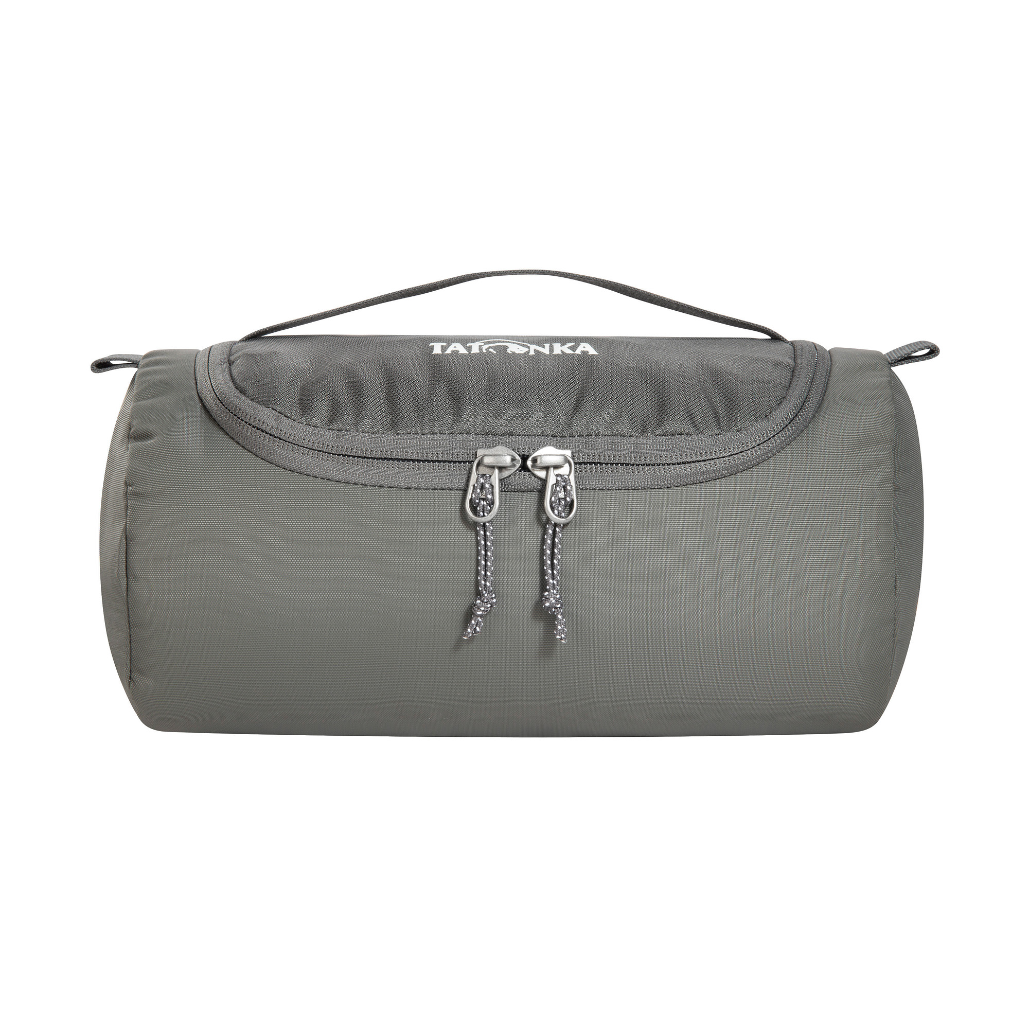 Zubehor, Tasche, Handtasche, Tatonka Care Barrel titan grey grau Kulturbeutel - Ansicht frontal-vorne