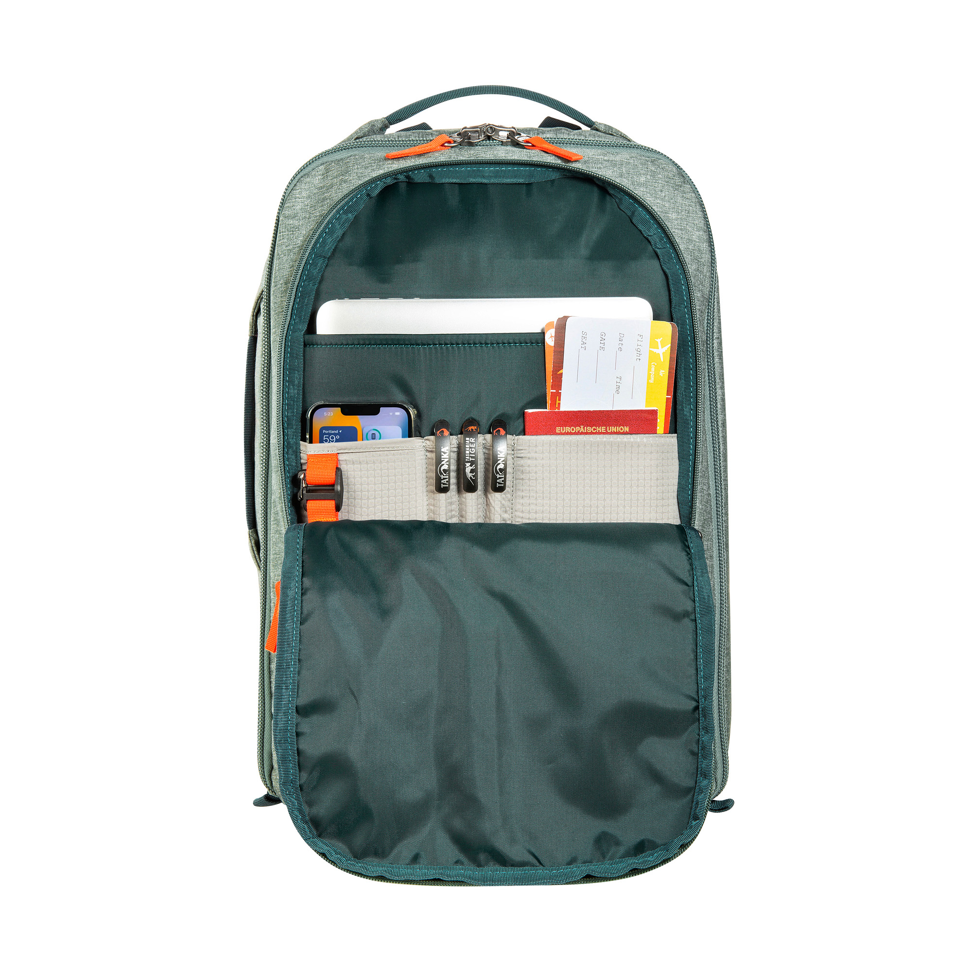 Erste Hilfe, Tasche, Rucksack, Tatonka Travel Roller 40 sage green grün Trolleys & Koffer - Detailansicht
