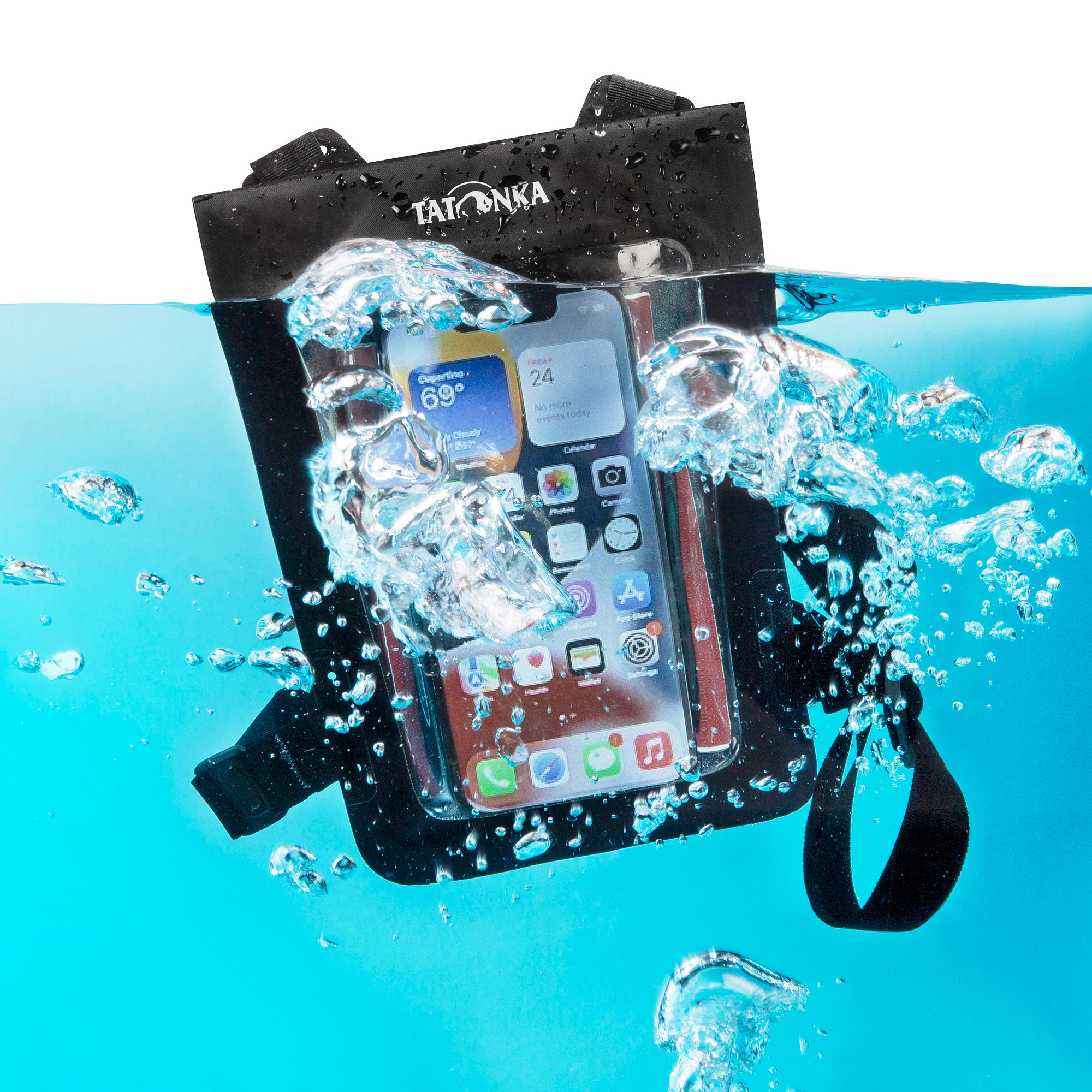 Elektronik, Telefon, Handy, Tatonka WP Chest Holster black schwarz Brustbeutel - Detailansicht