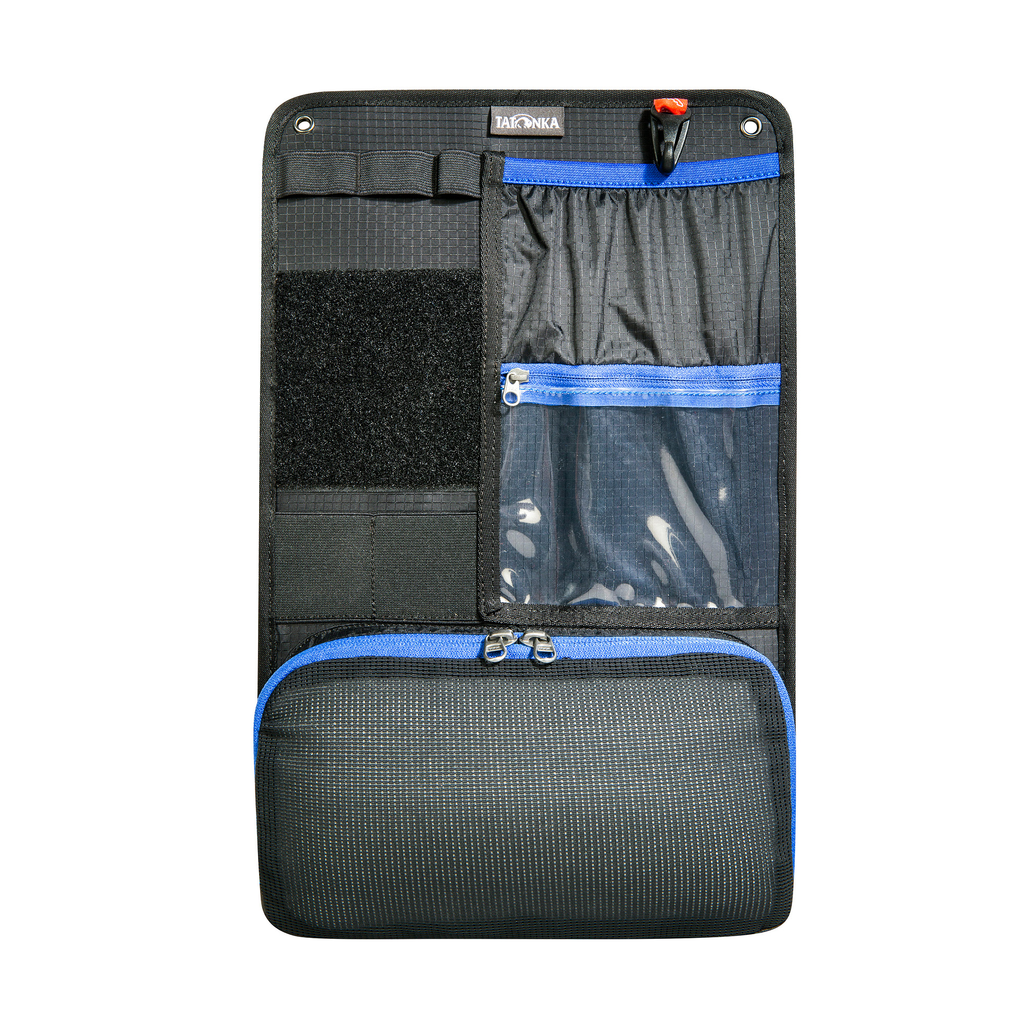 Gepäck, Tatonka Organizer Panel L black schwarz Rucksack-Zubehör - Ansicht seitlich-vorne