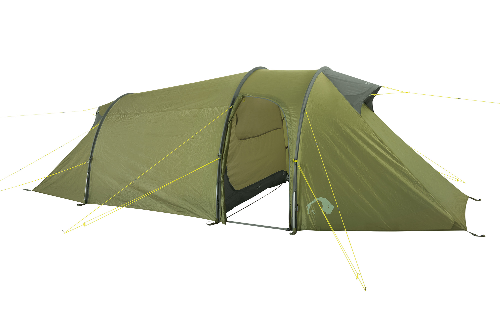 Zelt, Campen, Zelt in den Bergen, Natur, Draußen, Tatonka Grönland 3 light olive grün 3-Personen-Zelte - Detailansicht