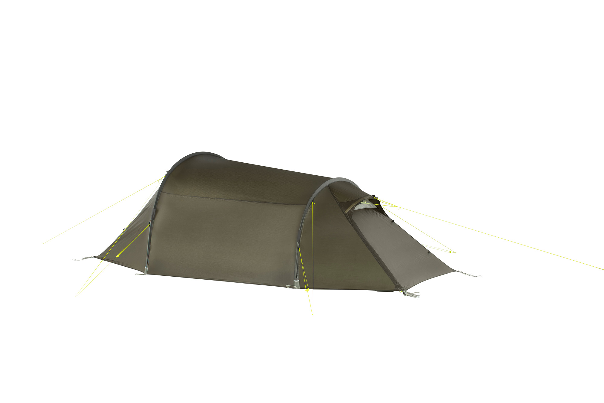 Zelt, Campen, Zelt in den Bergen, Natur, Draußen, Tatonka Gargia 2 stone grey olive grau 2-Personen-Zelte - Ansicht frontal-vorne