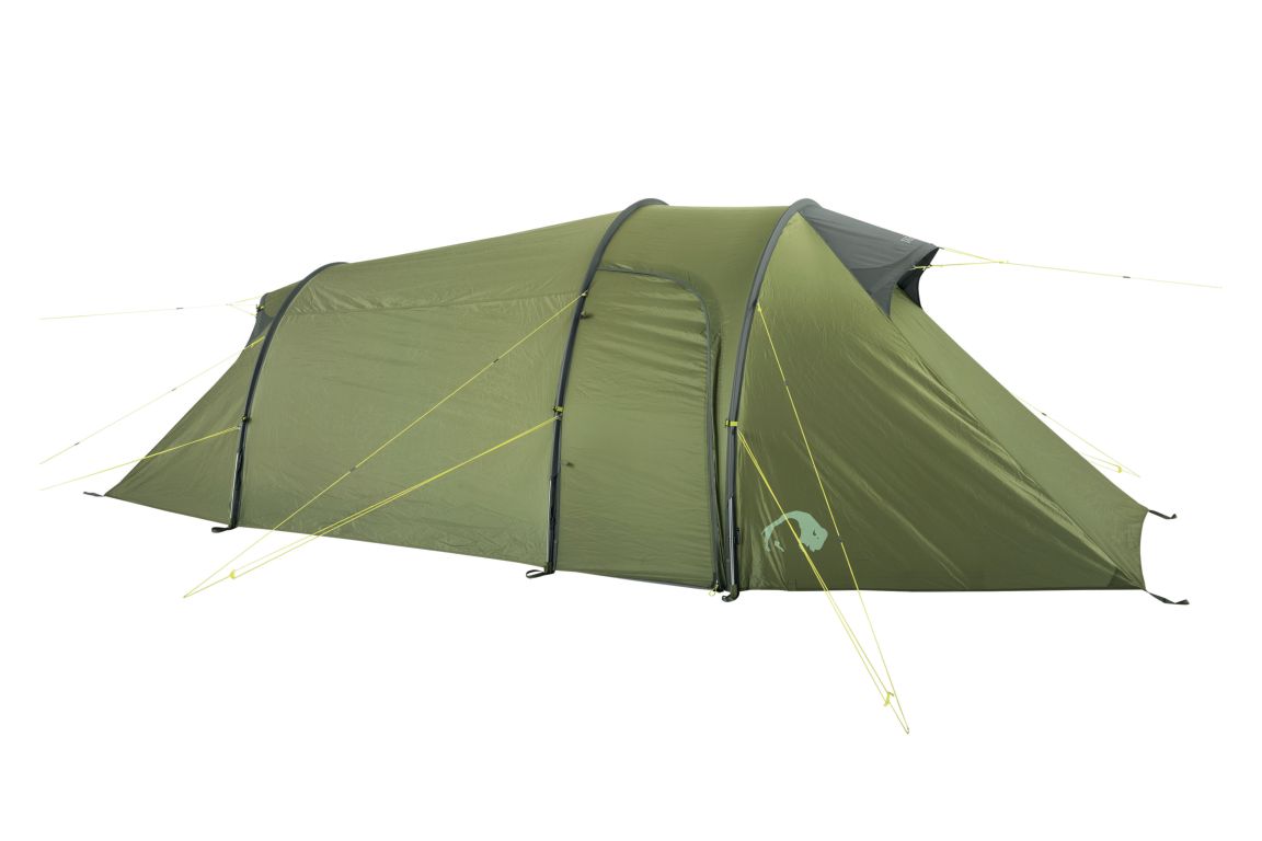 Zelt, Campen, Zelt in den Bergen, Natur, Draußen, Zelt, Campen, Zelt in den Bergen, Natur, Draußen, Zelt, Campen, Zelt in den Bergen, Natur, Draußen, Tatonka Grönland 3 light olive grün 3-Personen-Zelte - Ansicht seitlich-vorne
