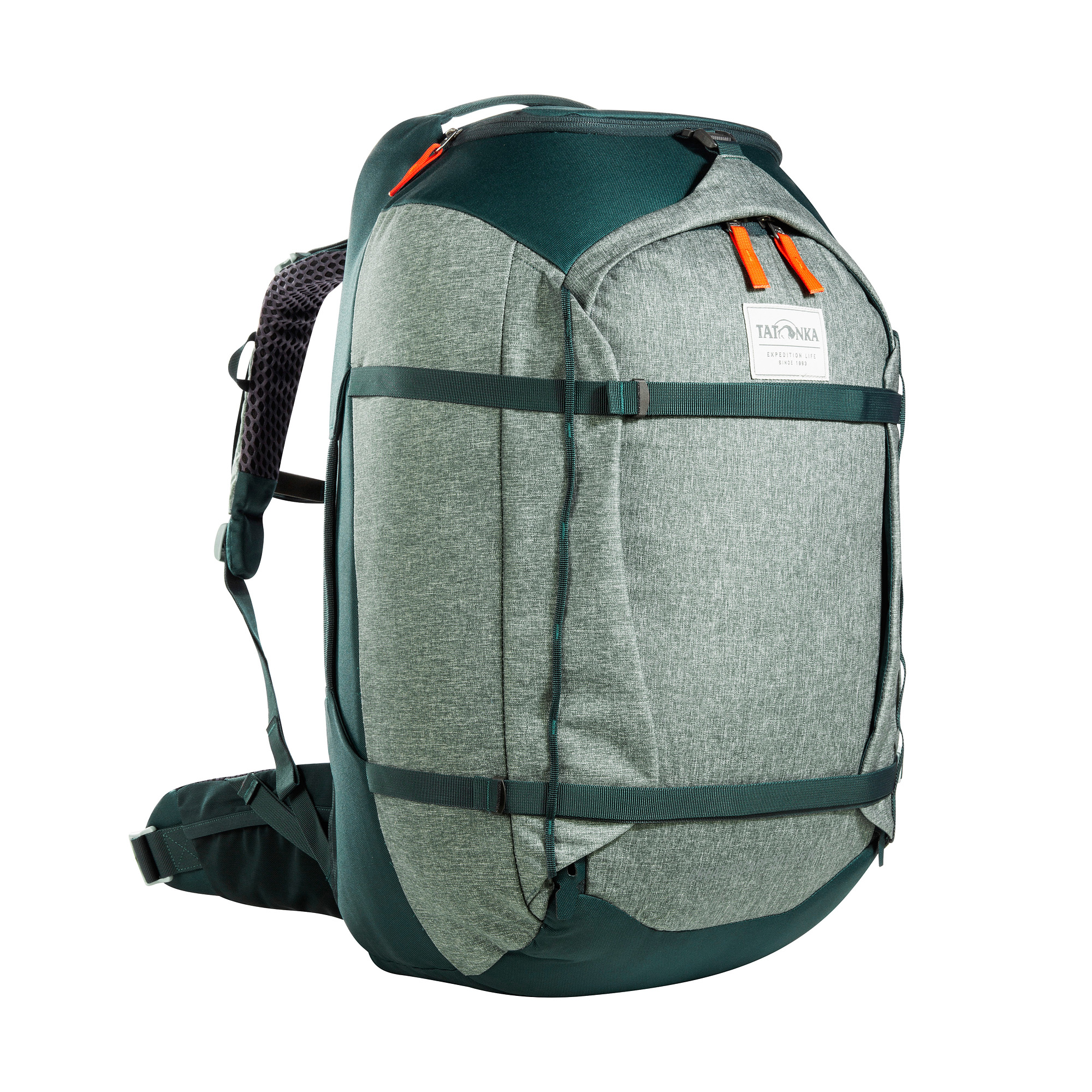 Tasche, Rucksack, Tatonka Great Escape 50+15 Women sage green grün Reiserucksäcke - Detailansicht