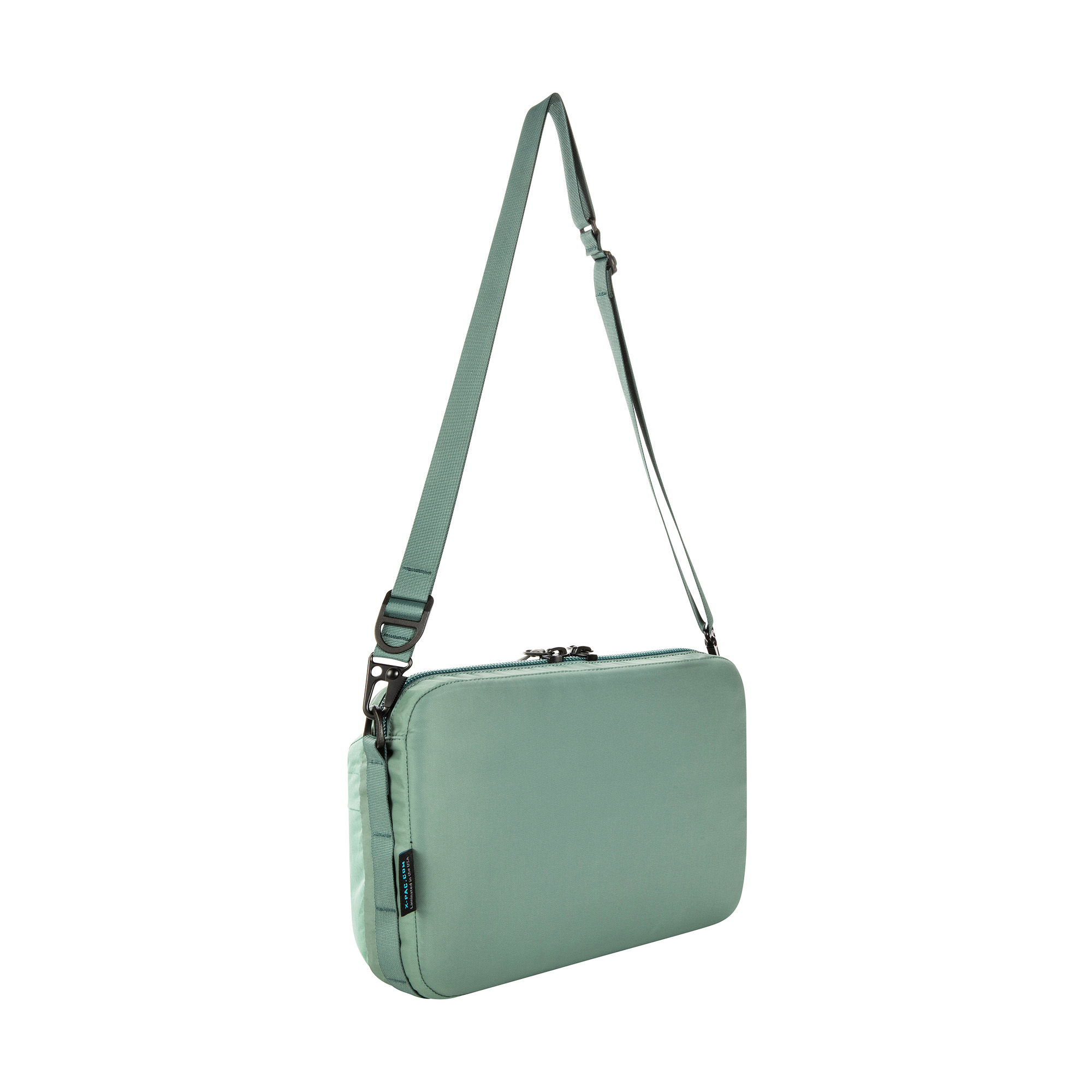 Zubehor, Tasche, Handtasche, Geldbörse, Tatonka Cross Body Bag L sage green grün Umhängetaschen - Ansicht seitlich-hinten