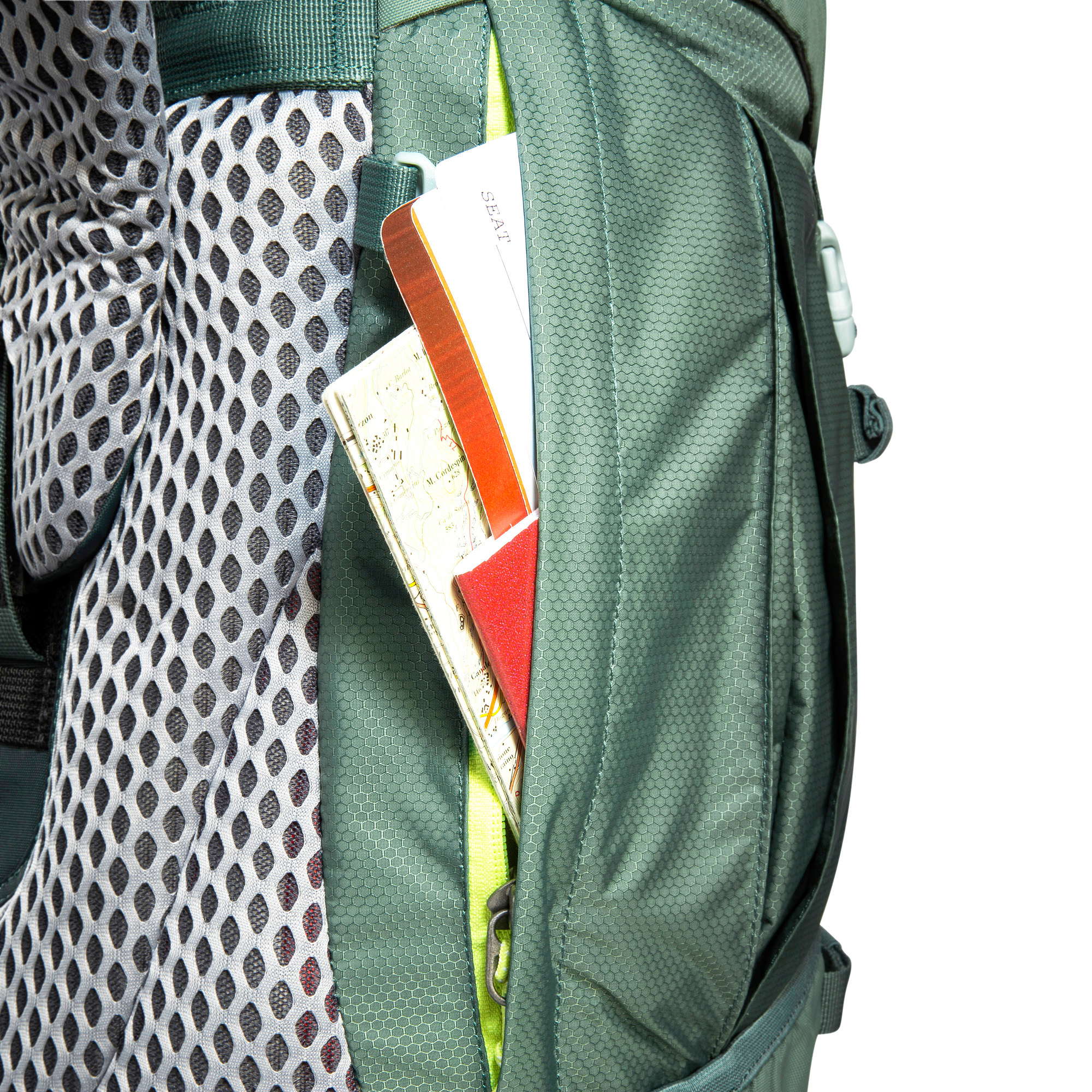 Tasche, Rucksack, Kleidung, Mantel, Handtasche, Tatonka Yukon JR 32 sage green grün Trekkingrucksäcke - Detailansicht