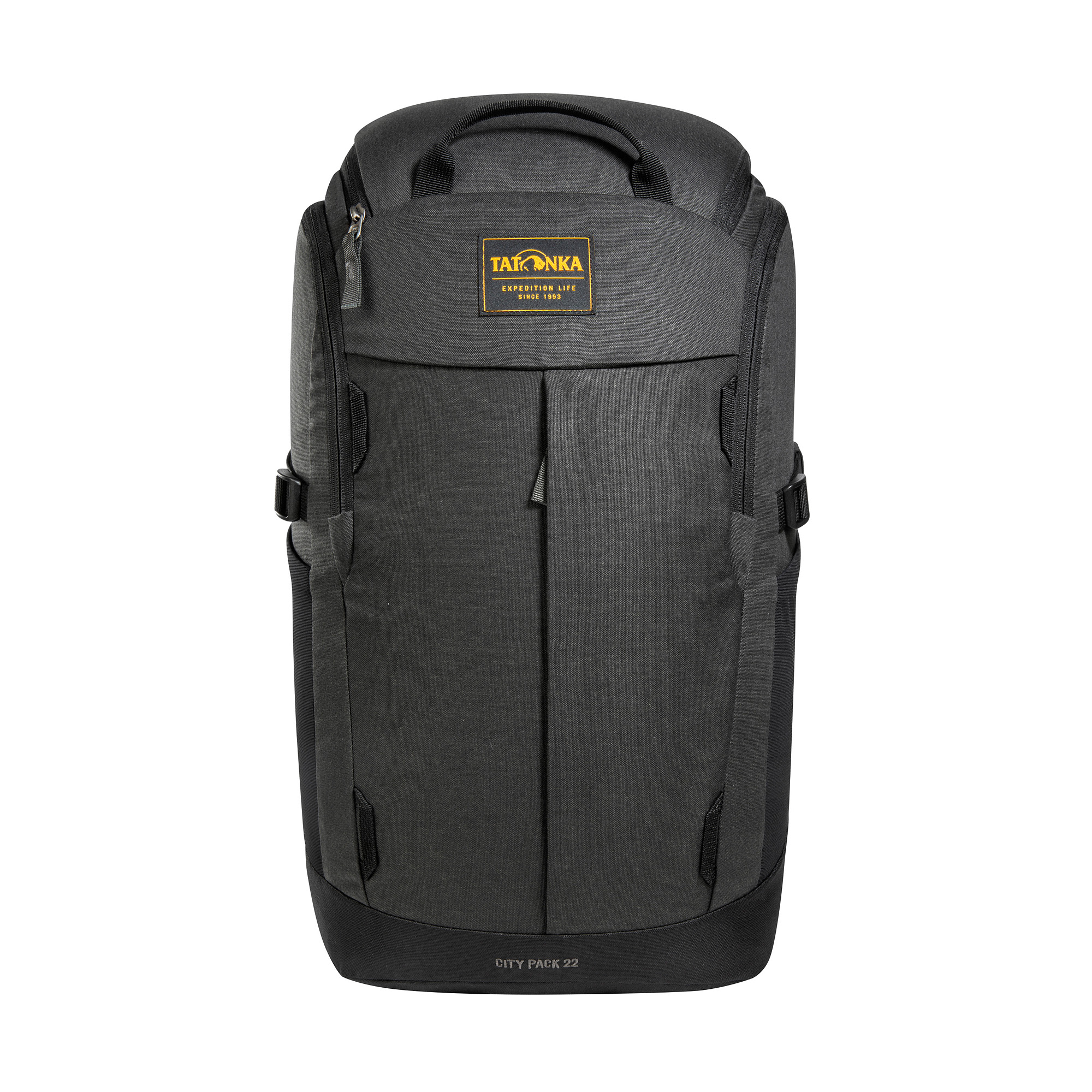 Tasche, Rucksack, Tatonka City Pack 22 Kapok black schwarz Tagesrucksäcke - Ansicht frontal-vorne