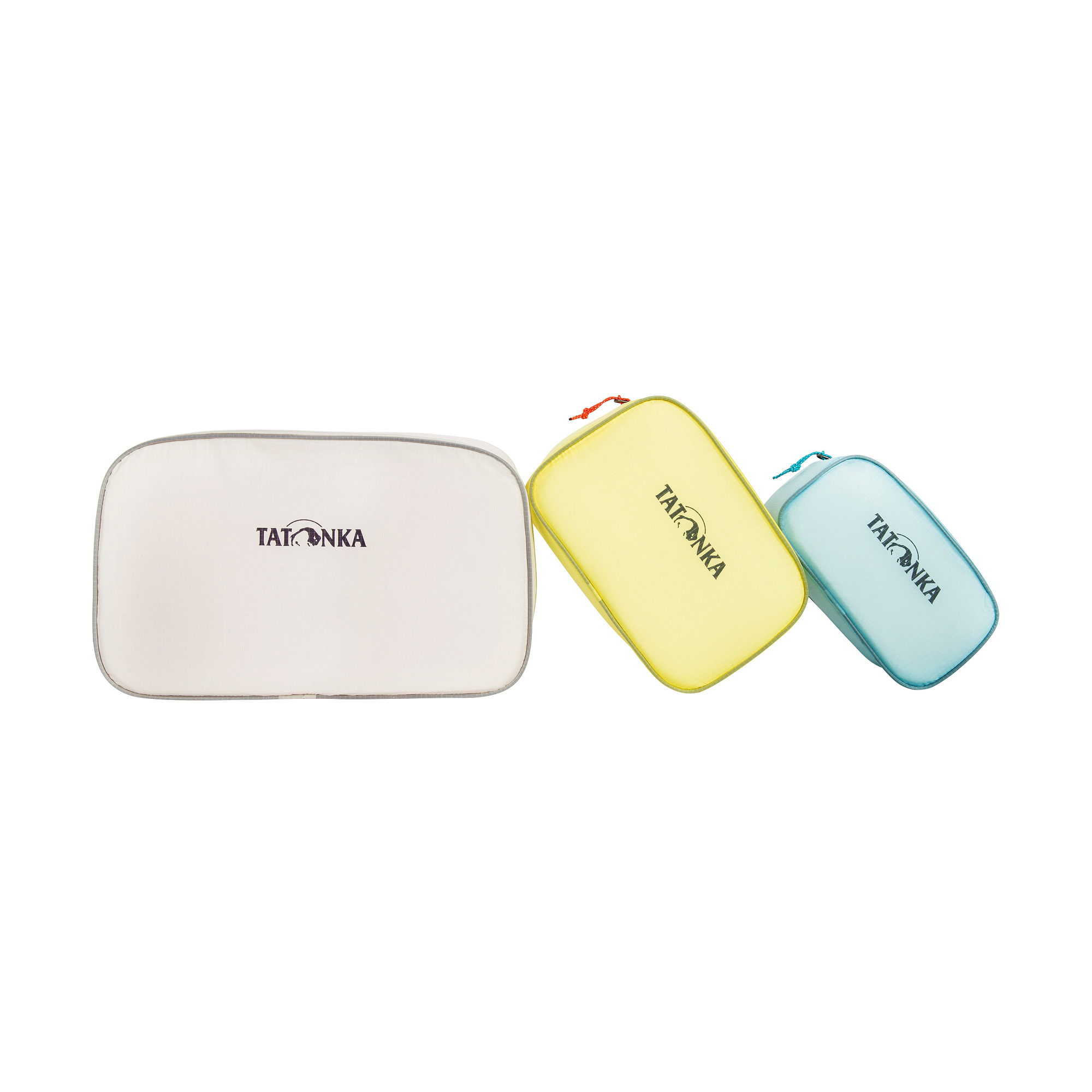 Elektronik, Hardware, Modem, Tatonka SQZY Zip Bag Set assorted silber Rucksack-Zubehör - Ansicht seitlich-vorne