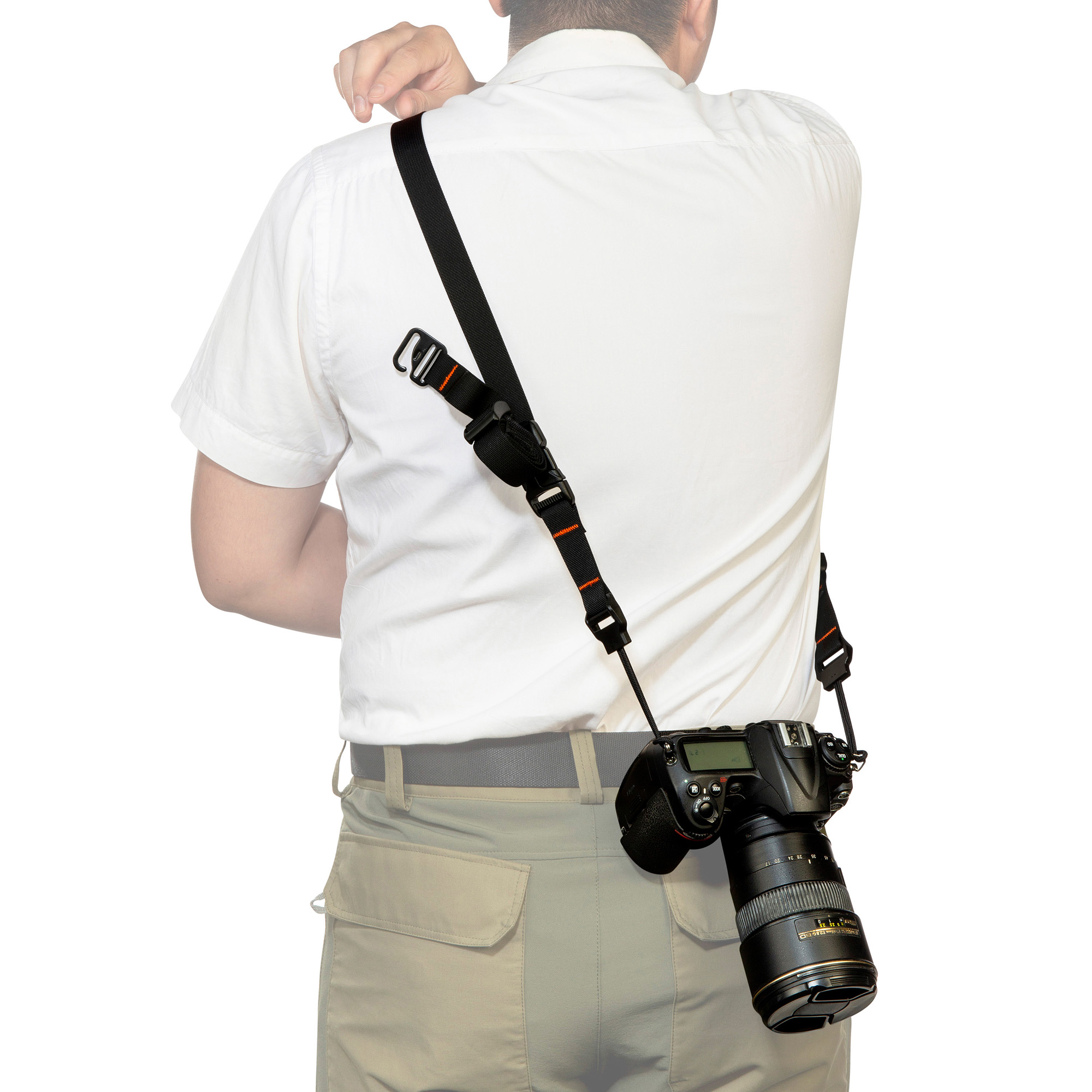 Zubehor, Riemen, Fotografie, Mann, Person, Tatonka Camera Strap Set black schwarz Fototaschen - Detailansicht