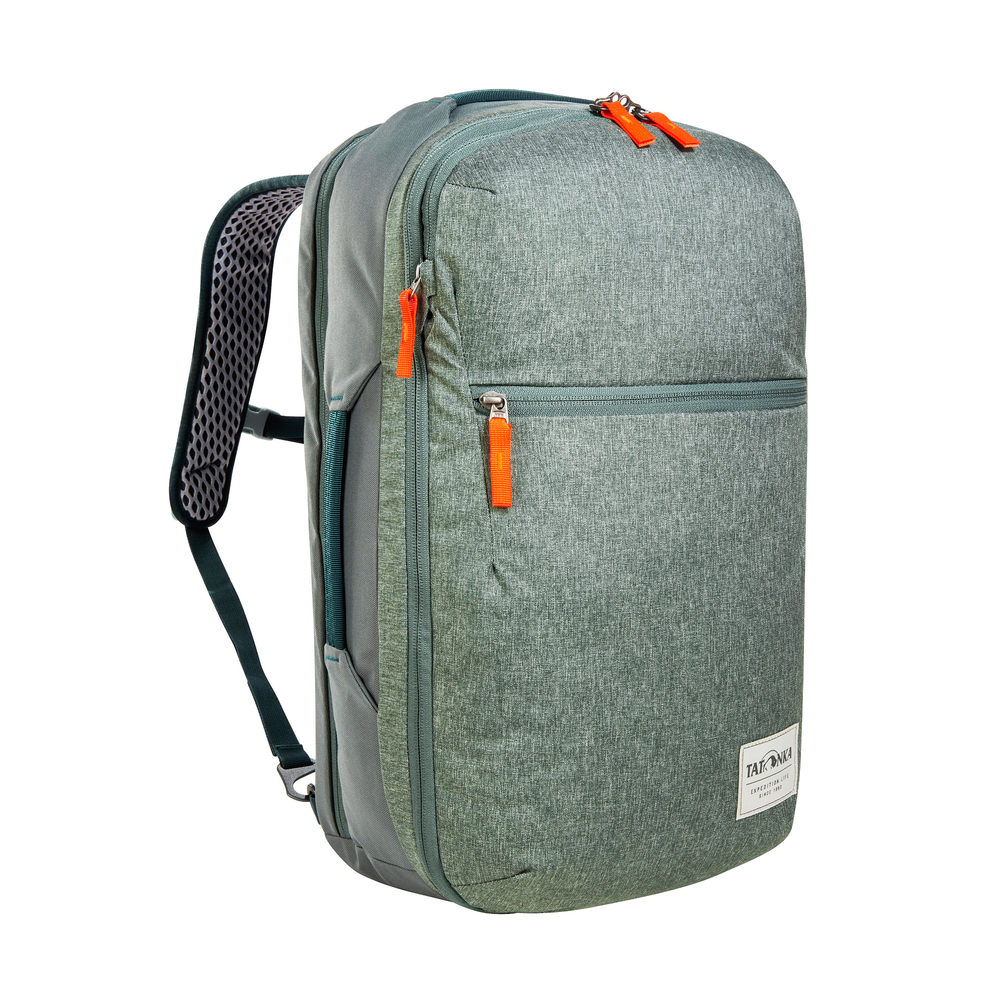 Tasche, Rucksack, Tatonka Flightcase 27 sage green grün Reiserucksäcke - Ansicht seitlich-vorne