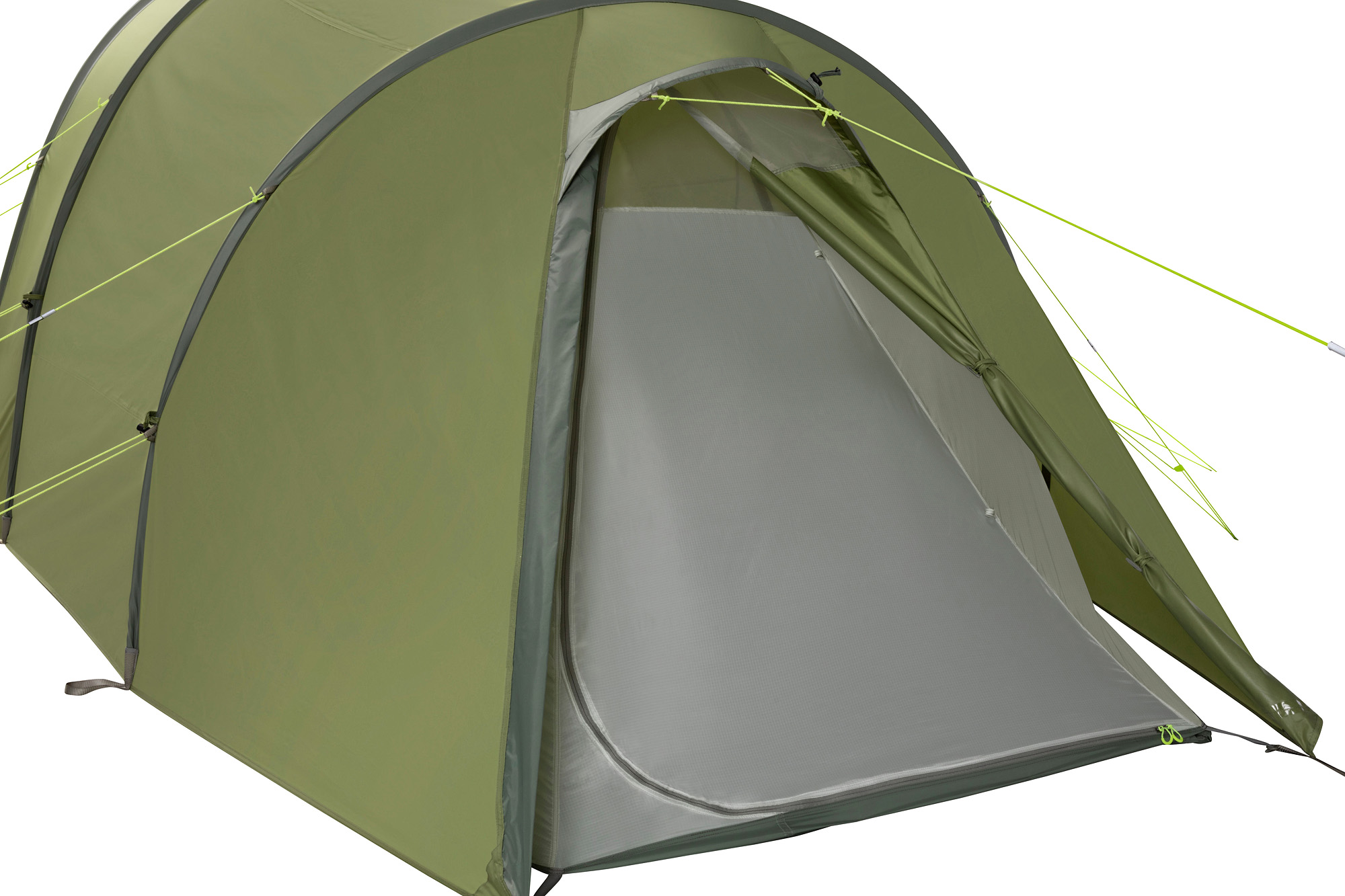 Zelt, Campen, Zelt in den Bergen, Natur, Draußen, Tatonka Alaska 3 Plus light olive grün 3-Personen-Zelte - Detailansicht