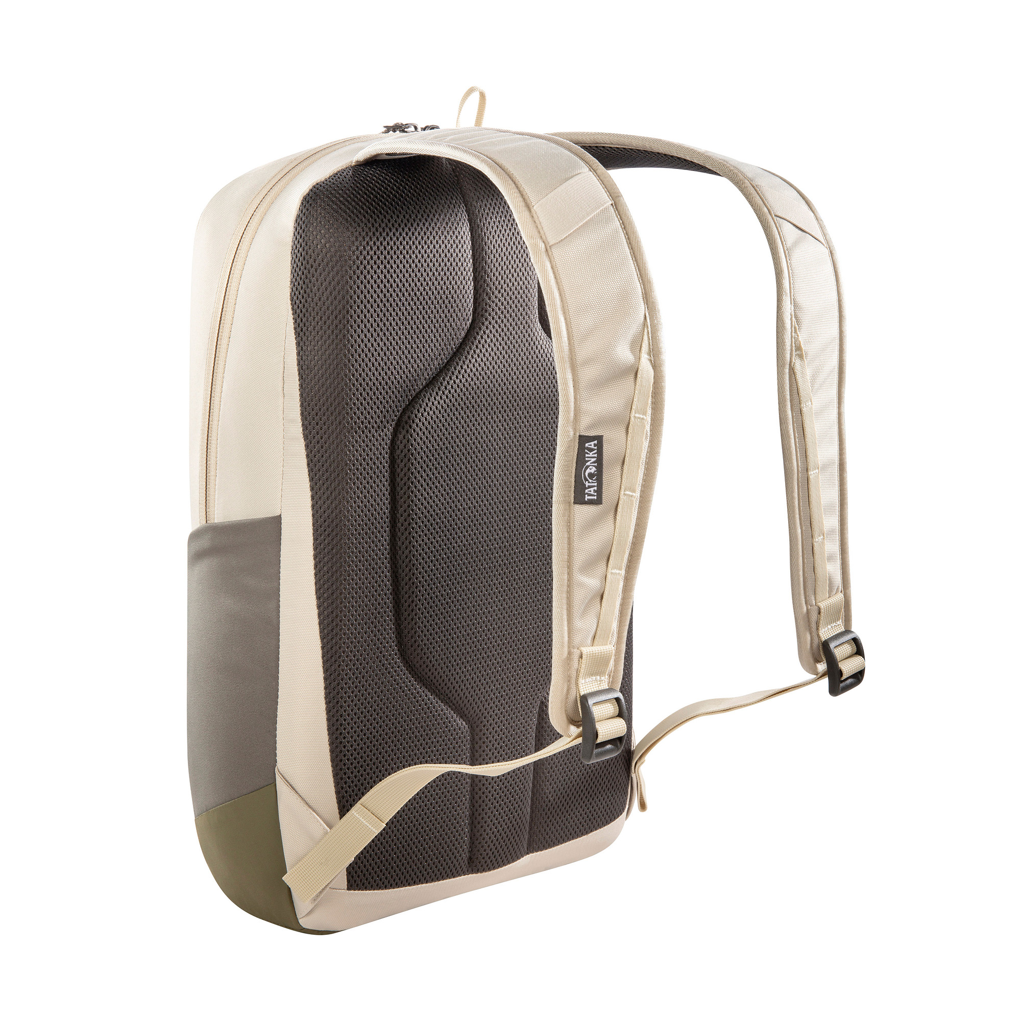 Tasche, Rucksack, Tatonka City Pack 20 brown rice curve braun Tagesrucksäcke - Ansicht seitlich-hinten