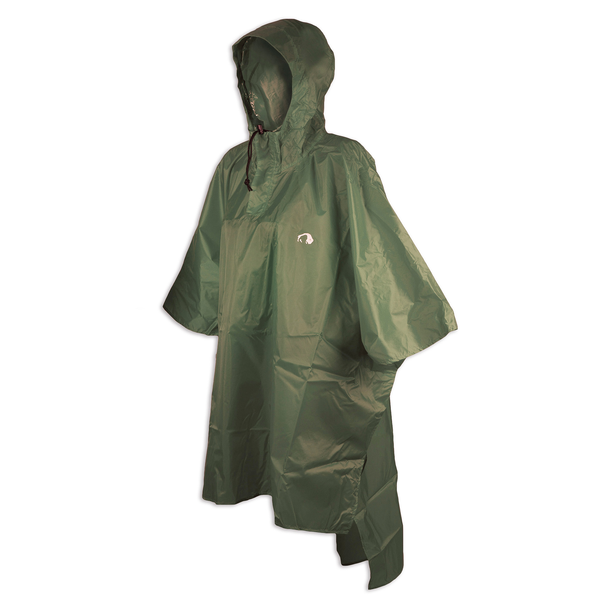 Bekleidung, Mantel, Modisch, Person, Tatonka Poncho 1 (XS-S) cub grün Regenponchos - Detailansicht