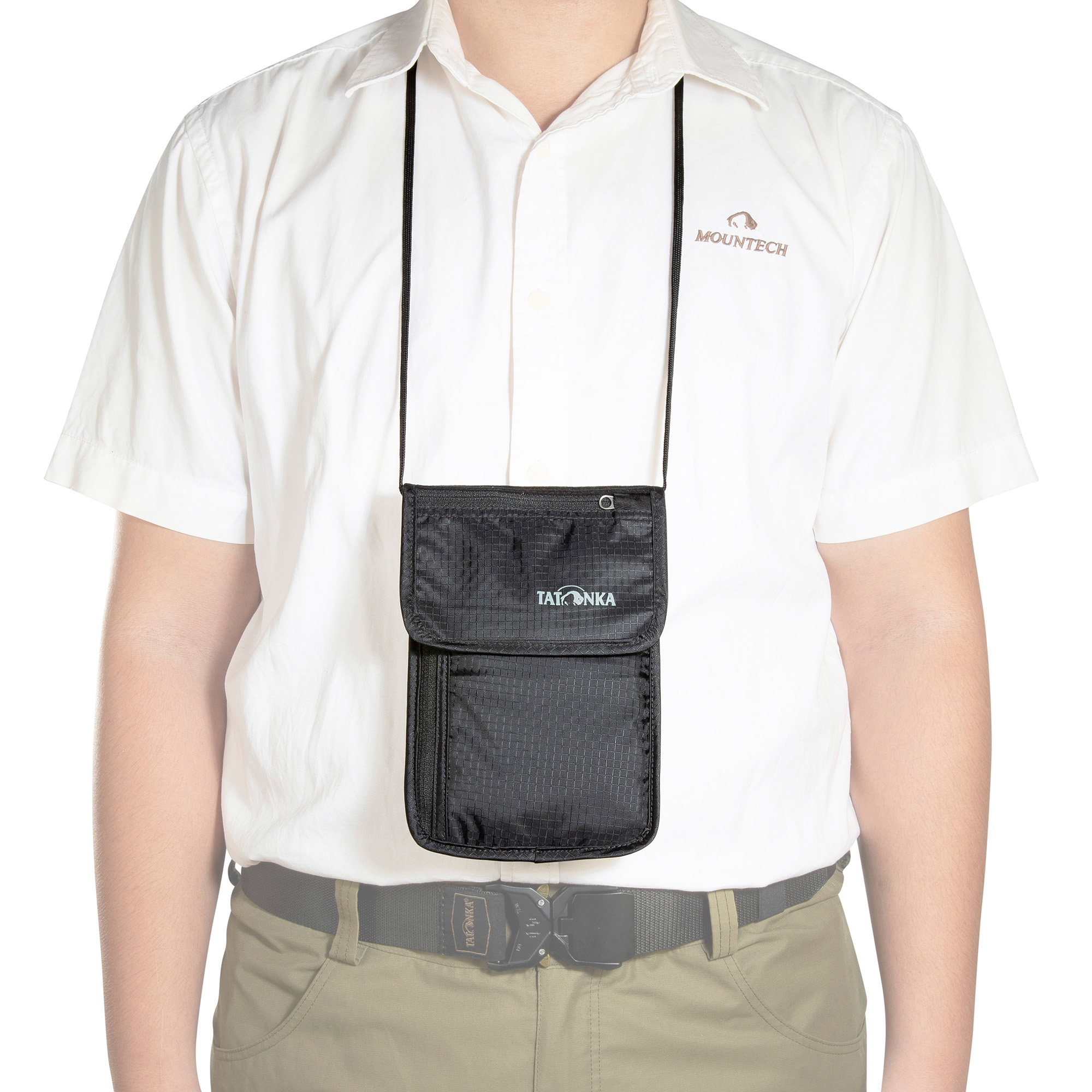 Zubehor, Kleidung, Hemd, Tasche, Tatonka Skin Neck Pouch black schwarz Brustbeutel - Detailansicht