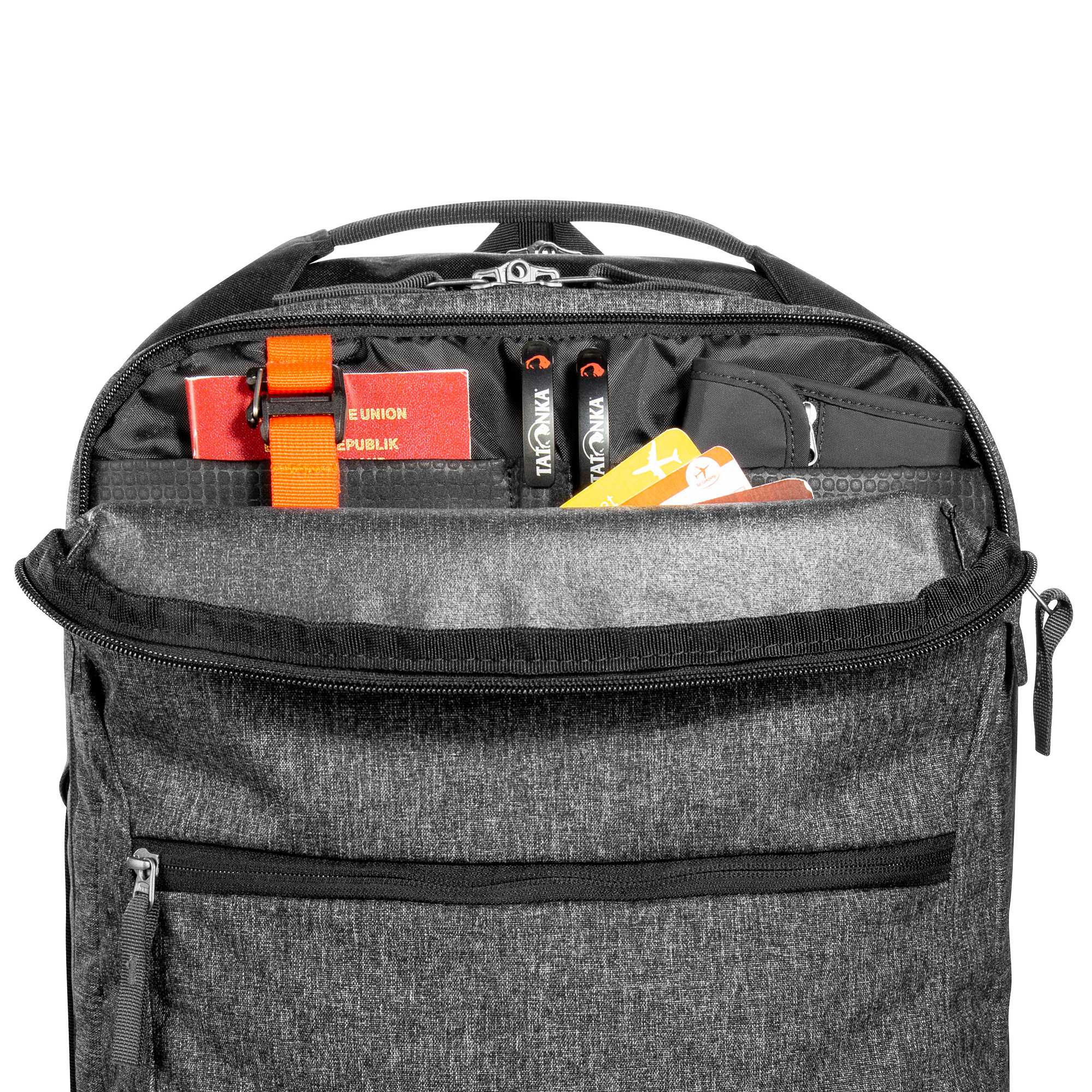 Tasche, Rucksack, Erste Hilfe, Tatonka Flightcase 40 black schwarz Reiserucksäcke - Detailansicht