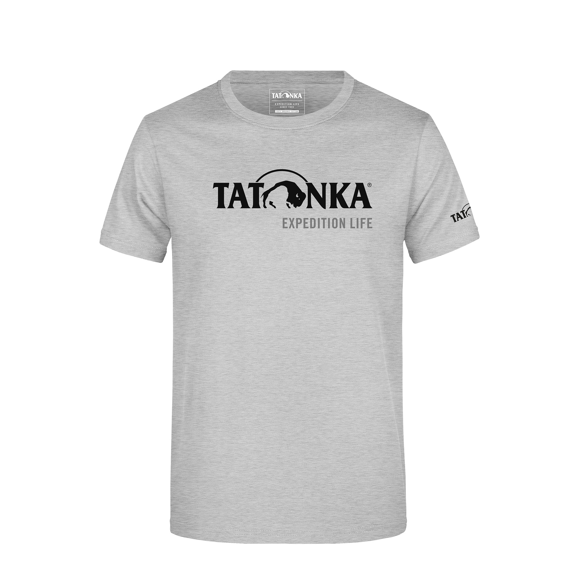 Bekleidung, T-shirt, Hemd, Tatonka Tatonka T-Shirt M's grey heather grau T-Shirts - Ansicht seitlich-vorne