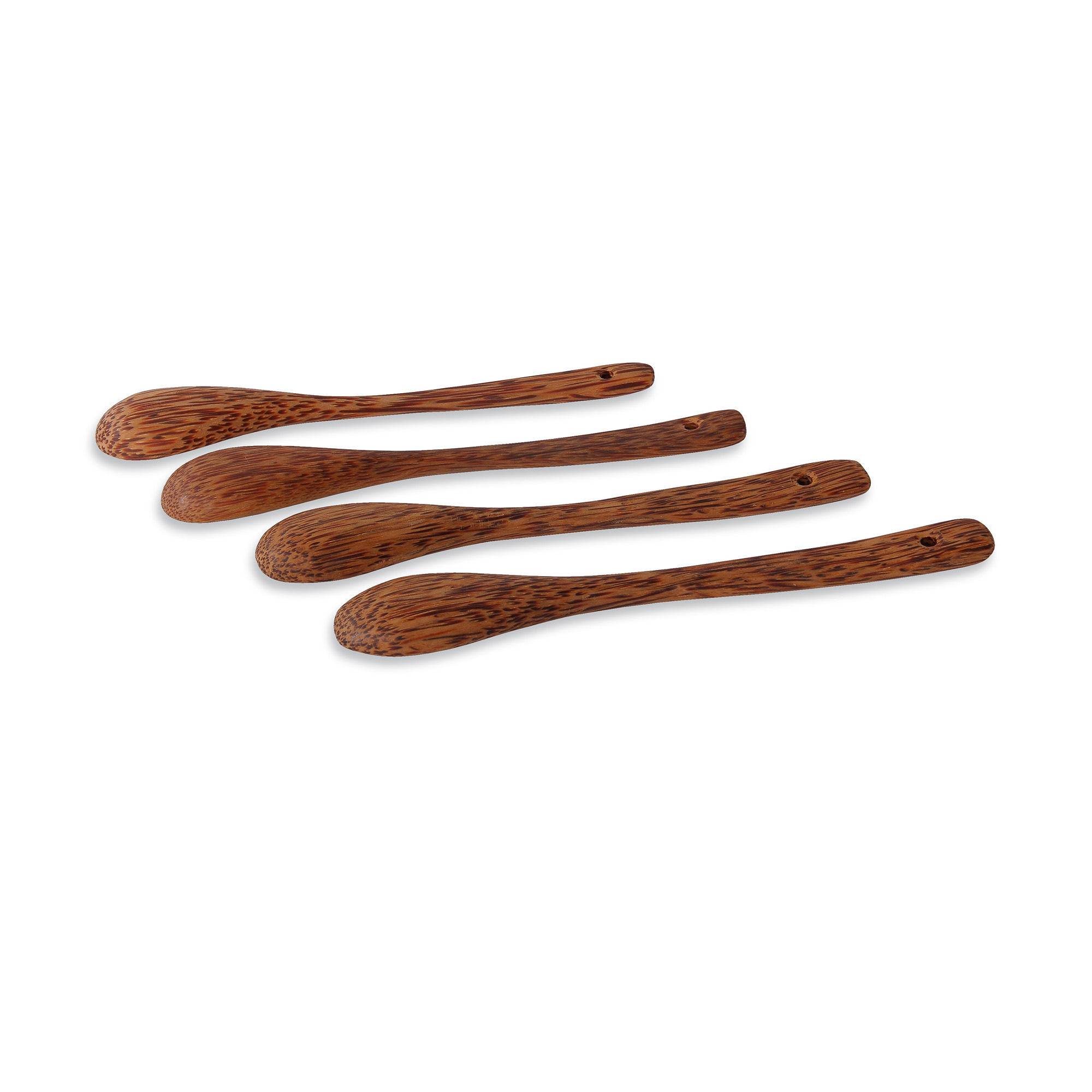 Besteck, Löffel, Gabel, Tatonka Spoon Set (4 pcs) Koch-Zubehör - Ansicht seitlich-hinten