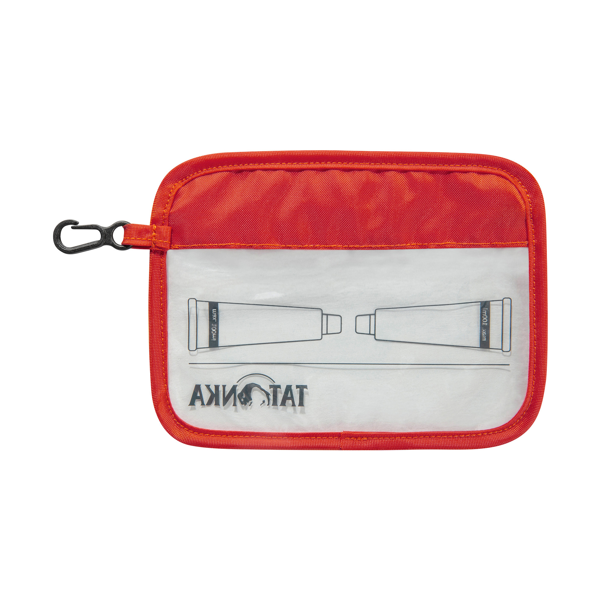 Zubehor, Erste Hilfe, Tatonka Zip Flight Bag A6 red orange rot Kulturbeutel - Ansicht seitlich-hinten