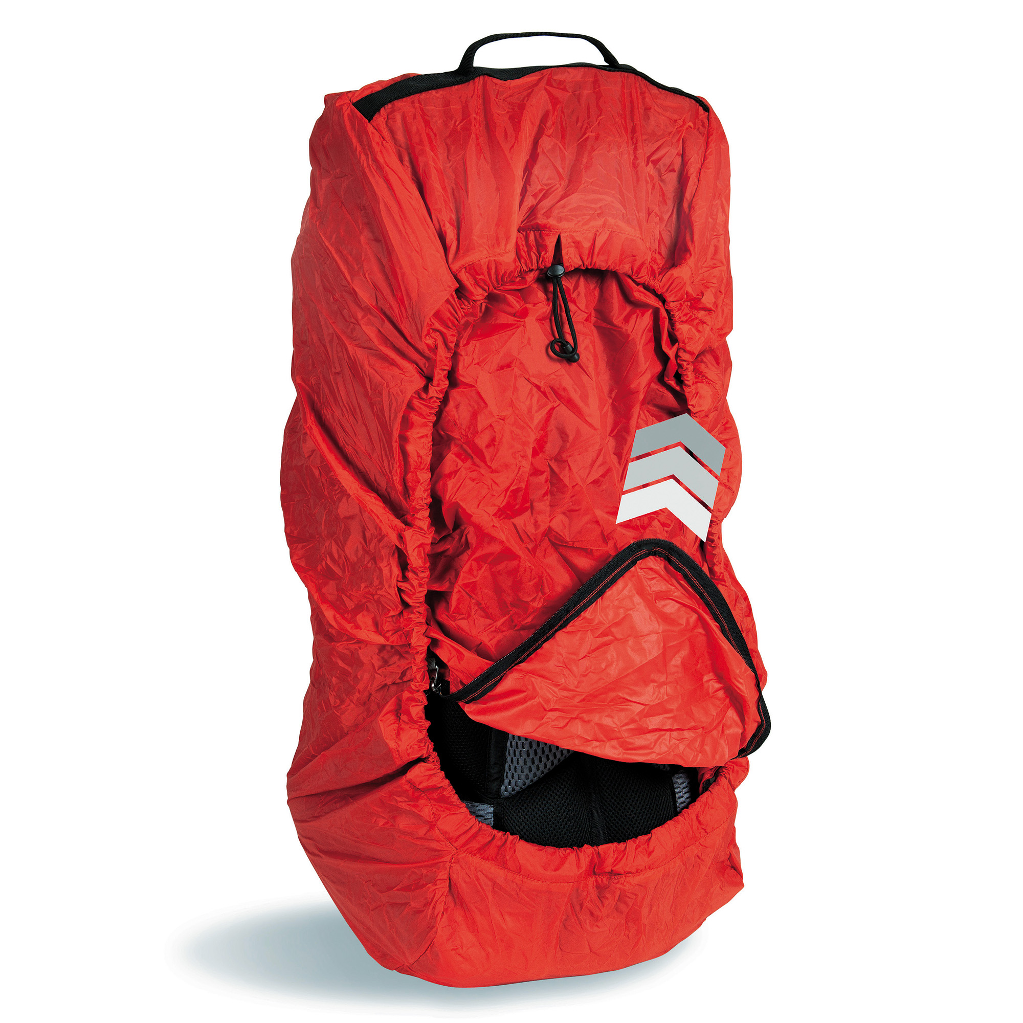 Tasche, Rucksack, Kleidung, Mantel, Tatonka Luggage Cover "M" red rot Rucksack-Zubehör - Detailansicht