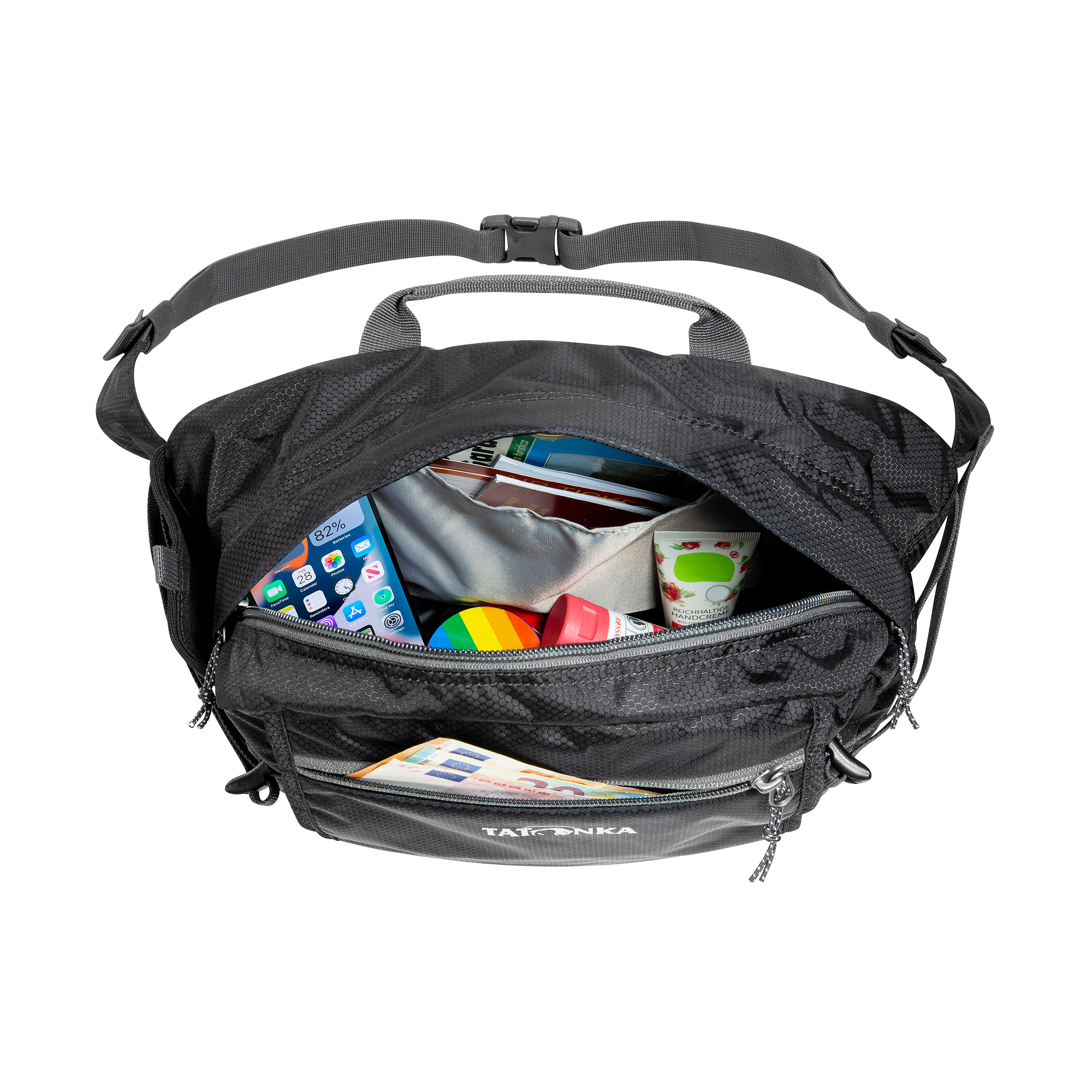 Tasche, Zubehör, Handtasche, Erste Hilfe, Tatonka Hip Bag L black schwarz Bauchtaschen - Detailansicht
