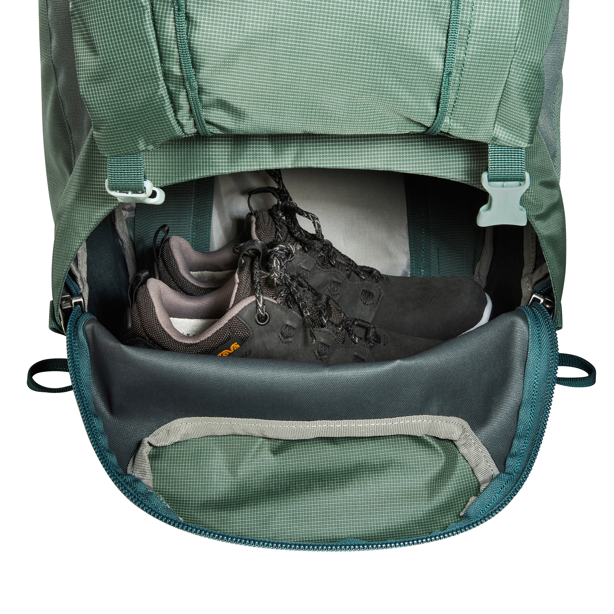 Tasche, Rucksack, Tatonka Yukon 50+10 sage green grün Trekkingrucksäcke - Detailansicht