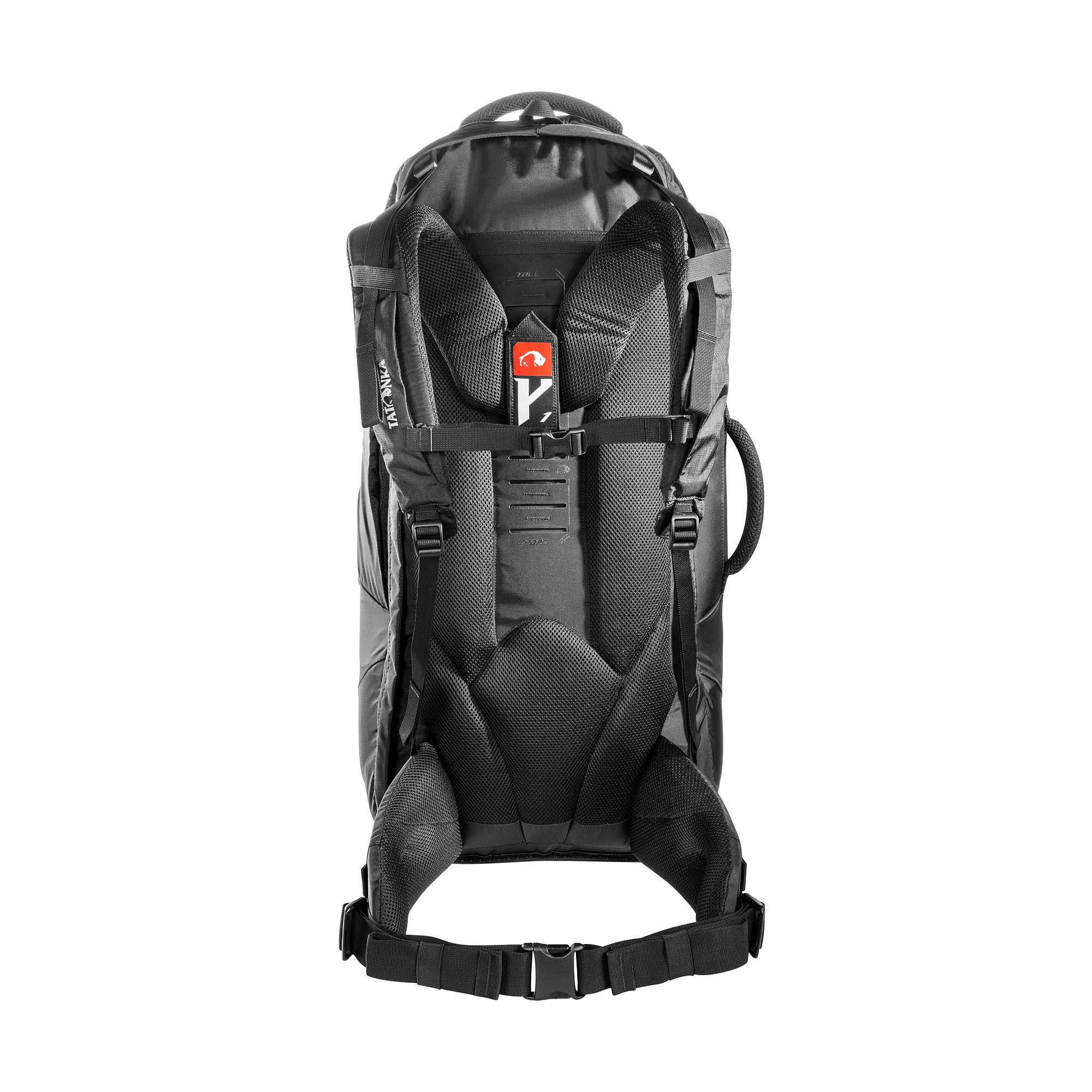 Tasche, Rucksack, Tatonka Great Escape 75+10 black schwarz Reiserucksäcke - Ansicht frontal-hinten