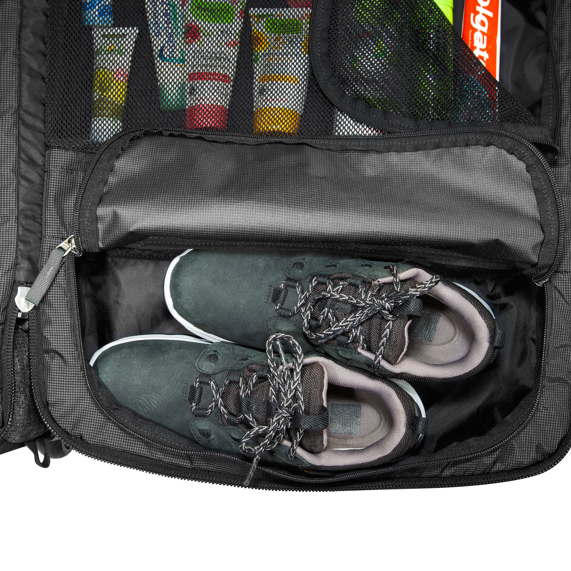 Bekleidung, Schuhwerk, Schuh, Sneaker, Tasche, Tatonka Travel Roller 90 black schwarz Trolleys & Koffer - Detailansicht