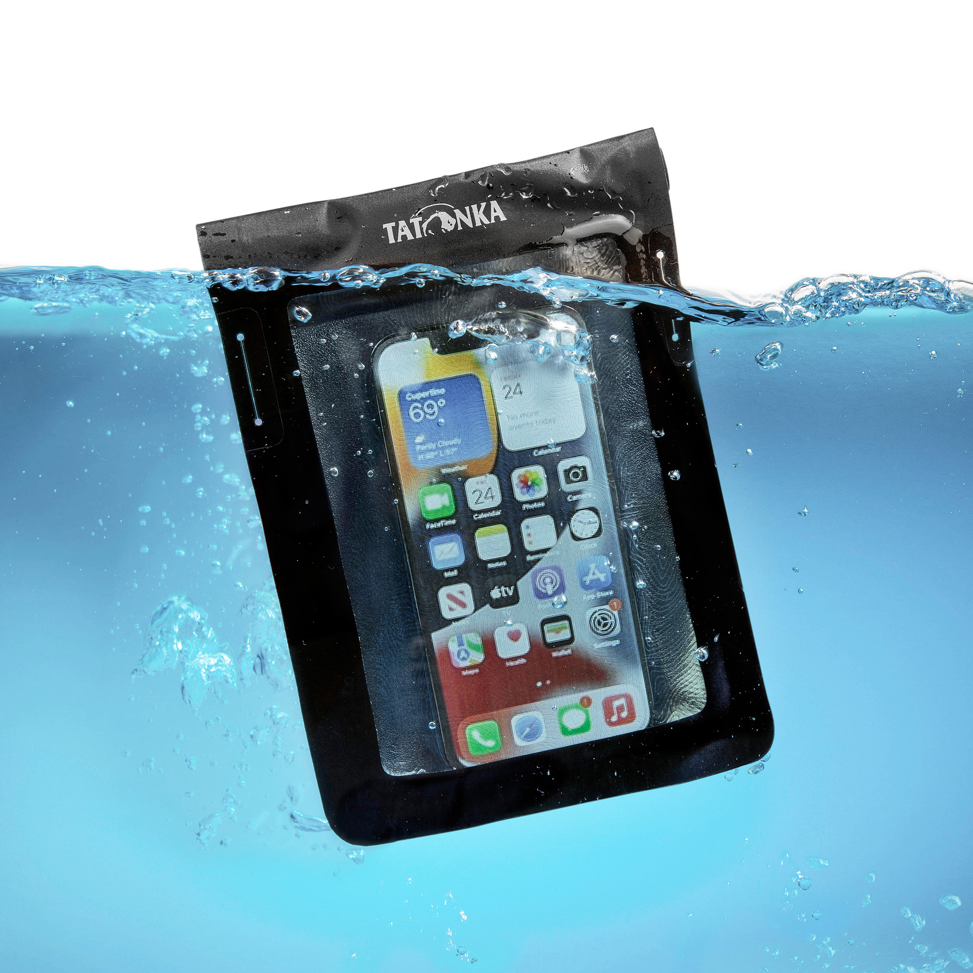 Elektronik, Telefon, Handy, Tatonka WP Dry Bag A6 black schwarz Handyhüllen - Detailansicht
