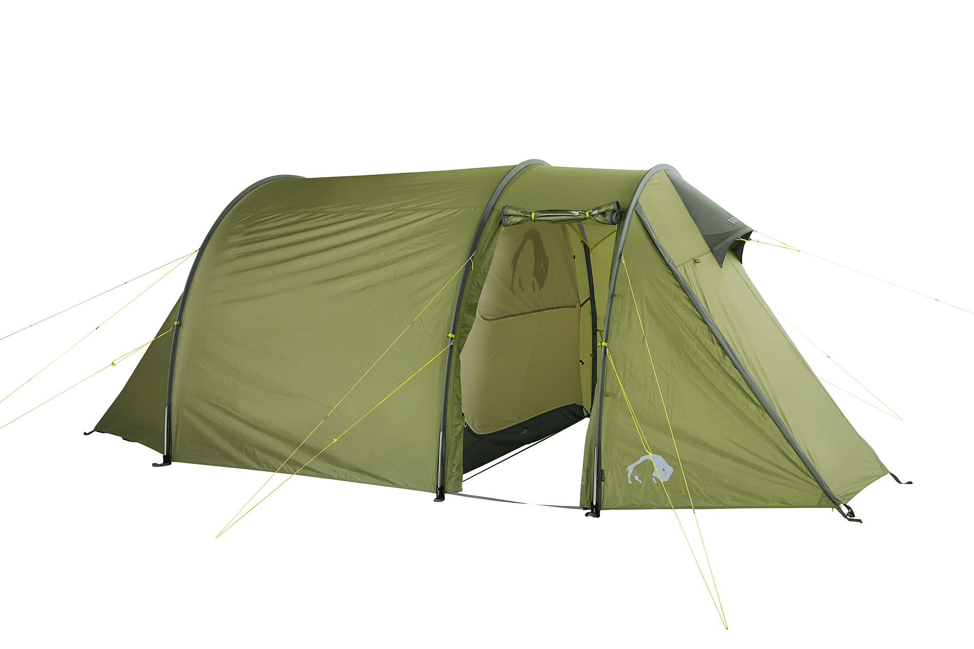 Zelt, Campen, Zelt in den Bergen, Natur, Draußen, Tatonka Alaska 3 DLX light olive grün 3-Personen-Zelte - Detailansicht