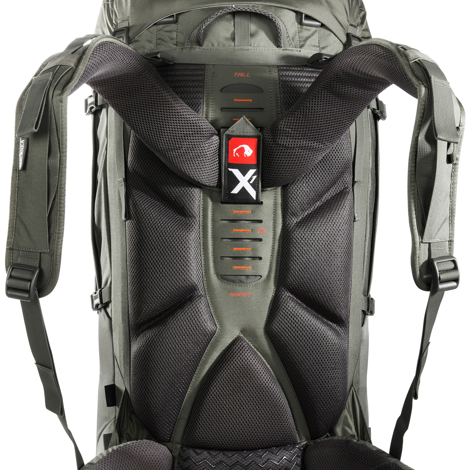Tasche, Rucksack, Tatonka Yukon X1 85+10 stone grey olive grau Trekkingrucksäcke - Detailansicht
